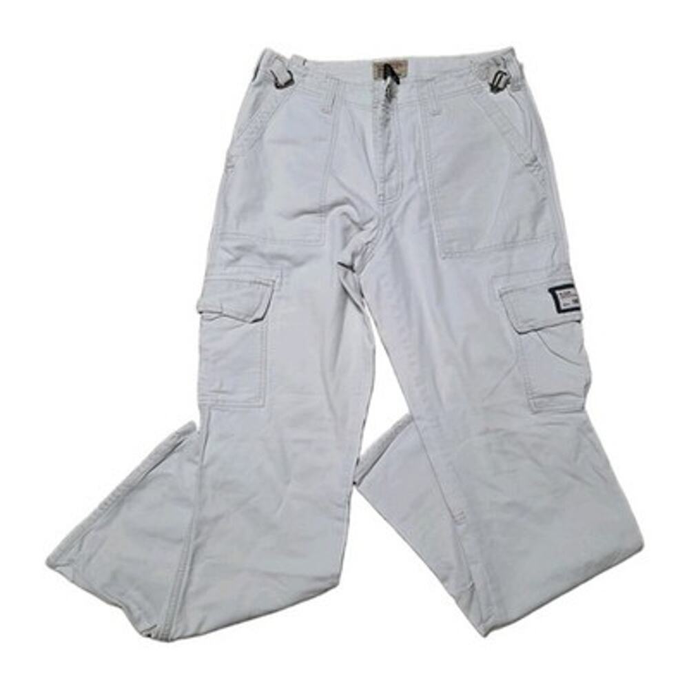 Vintage Y2K Abercrombie and Fitch Cargo Pants Women 10 Paratrooper Gorpcor Khaki